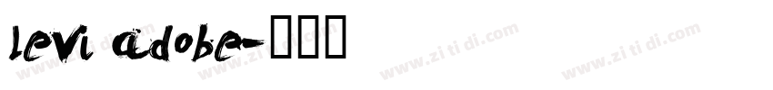 levi adobe字体转换